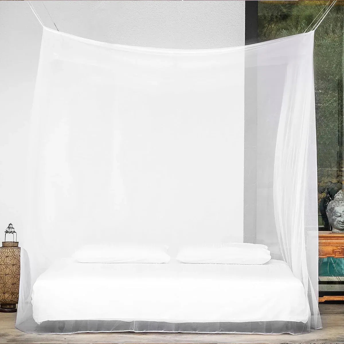 Outdoor Mosquito Net 200x200x180cm Polyester Mesh Hanging Travel Camping Bag