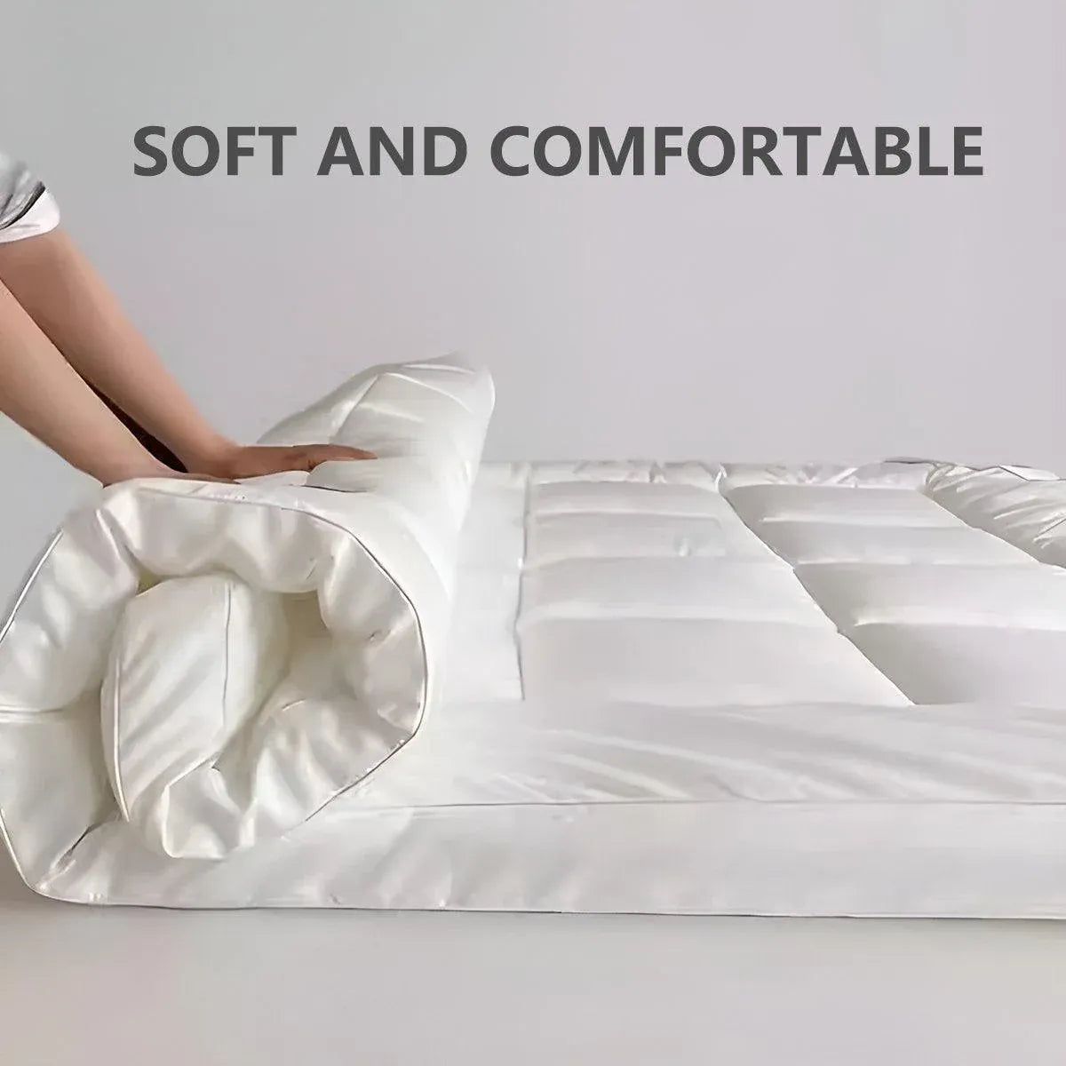 Hotel Mattress Protection Pads Bedding Comfort Mattress Topper Pads Mattress - 91x190cm-Brushed Fabric