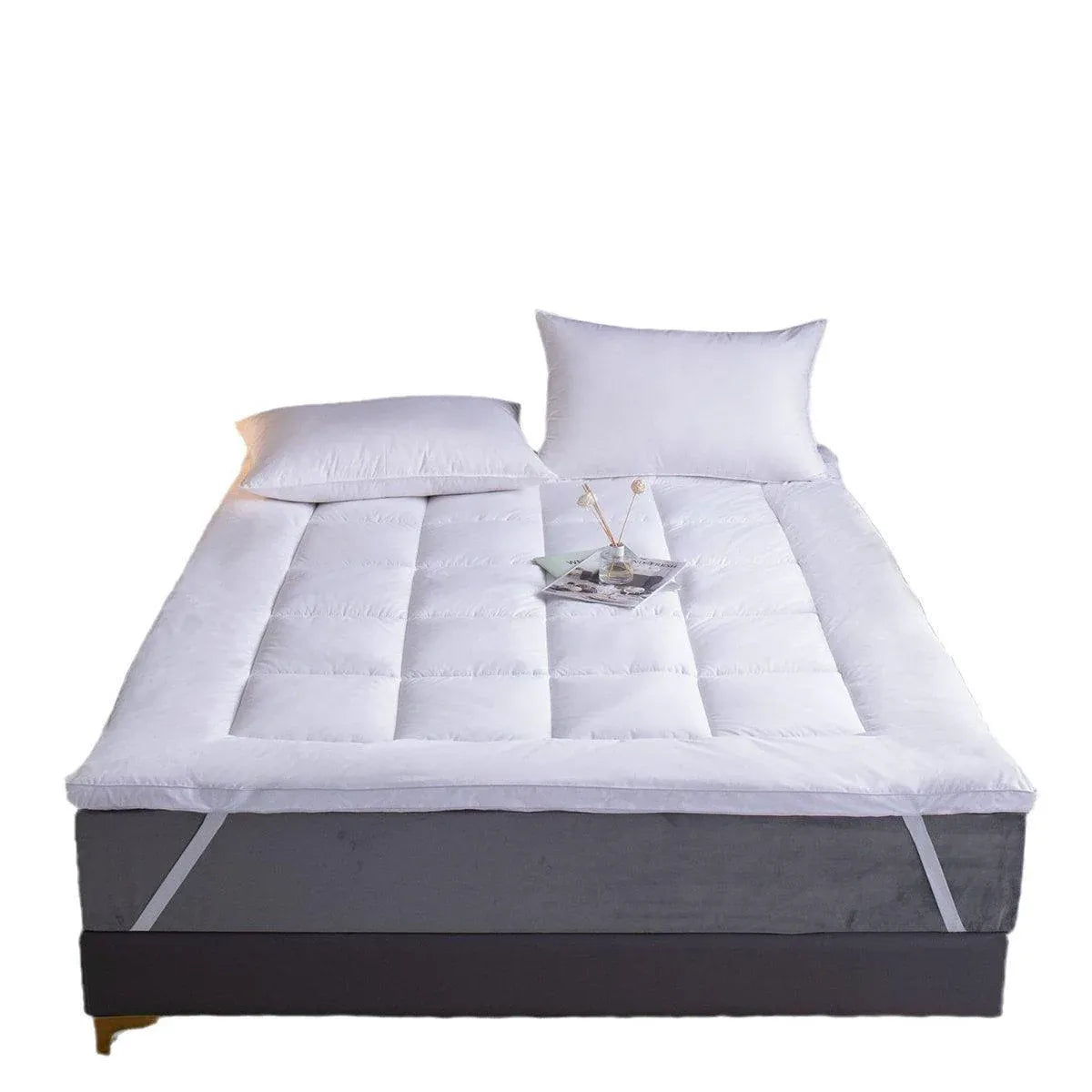 Hotel Mattress Protection Pads Bedding Comfort Mattress Topper Pads Mattress - 91x190cm-Brushed Fabric