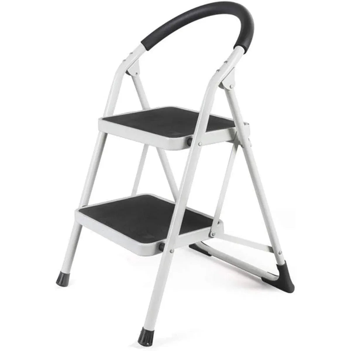 Folding Portable Multi Step Ladder with Handrail Household A Type Iron Ladder