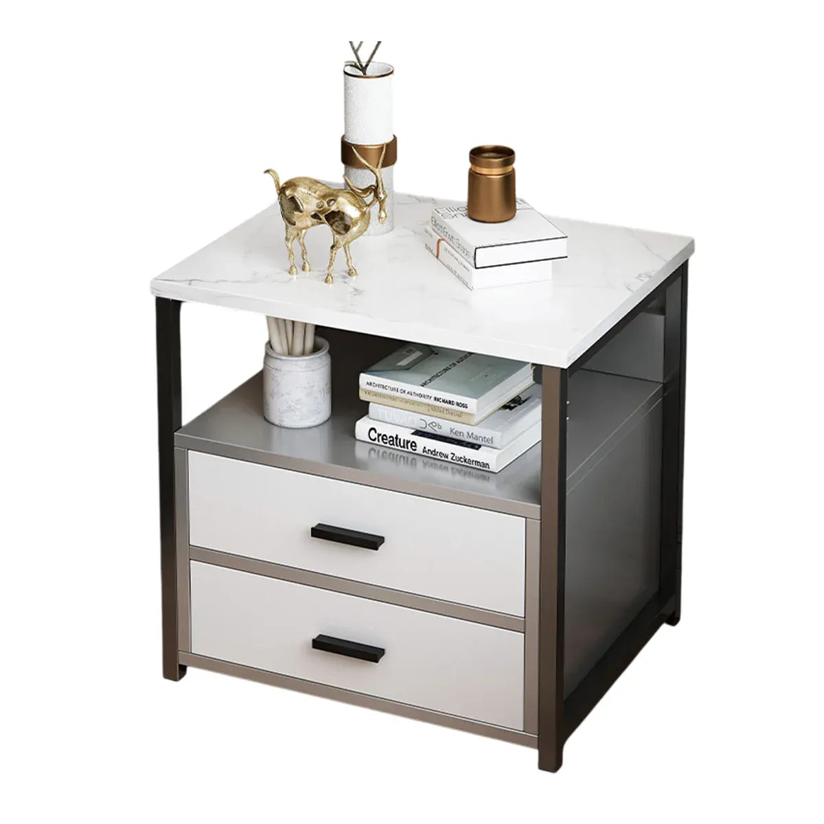 Classic Bedside Table Nightstand Storage Cabinet Side Table Home Furniture Decor
