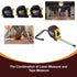 Steel Measuring Tape with Lock Rubber Grip Metric and Inch Ruler 3M 5M 10M - 5M