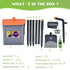Foldable Pet Waste Picker with Broom Dustpan Set for Dog Walking Easy Cleanup