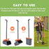 Foldable Pet Waste Picker with Broom Dustpan Set for Dog Walking Easy Cleanup