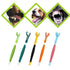 Three Sided Dog Toothbrush Pet Cat Teeth Cleaning Tool Oral Mouth Care Soft Bristle - Green