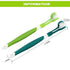 Three Sided Dog Toothbrush Pet Cat Teeth Cleaning Tool Oral Mouth Care Soft Bristle - Green