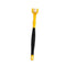 Three Sided Dog Toothbrush Pet Cat Teeth Cleaning Tool Oral Mouth Care Soft Bristle - Yellow+Black