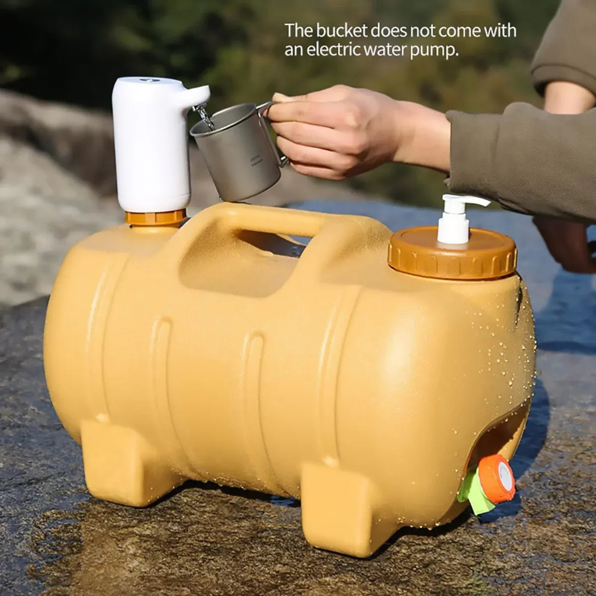 20L Portable Camping Water Container with Faucet BPA-Free Food-Grade Pig Design