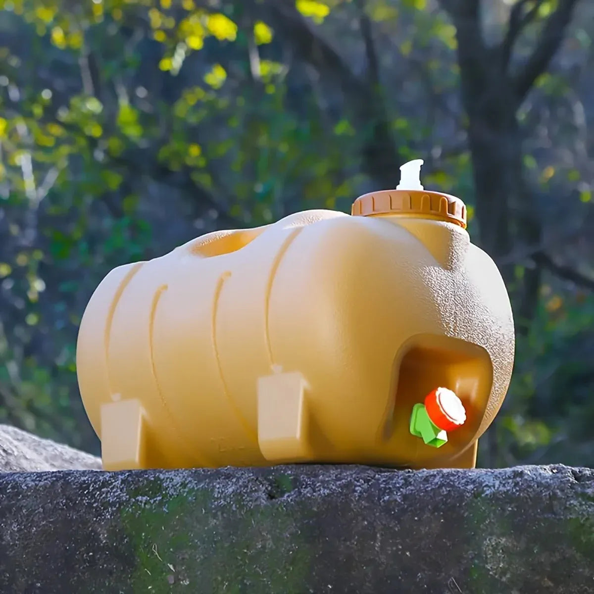 20L Portable Camping Water Container with Faucet BPA-Free Food-Grade Pig Design