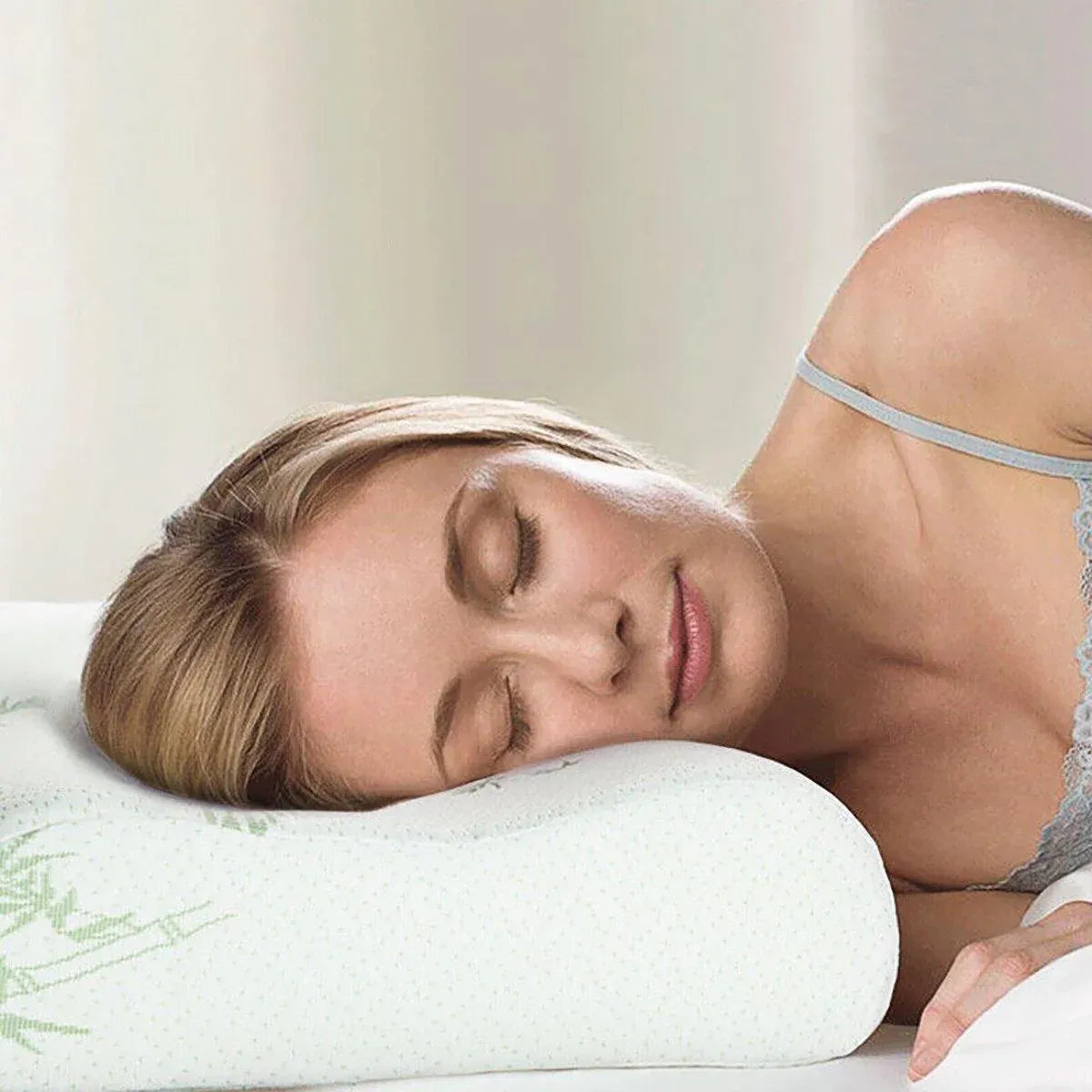 1/2PCS Memory Foam Neck Pillow Wavy Contour Slow Rebound Pillow - 60x40x12cm-1pc
