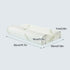 1/2PCS Memory Foam Neck Pillow Wavy Contour Slow Rebound Pillow - 60x40x12cm-1pc