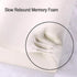 1/2PCS Memory Foam Neck Pillow Wavy Contour Slow Rebound Pillow - 55x35x11cm-2pcs