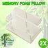 1/2PCS Memory Foam Neck Pillow Wavy Contour Slow Rebound Pillow - 55x35x11cm-2pcs