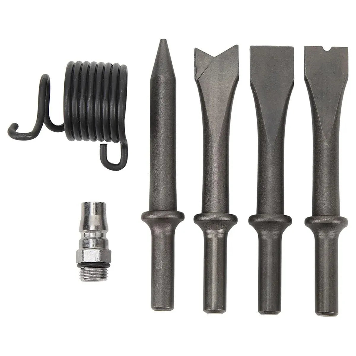 150mm Pneumatic Air Hammer Kit with 4 Chisels Heavy Duty Tool for Workshop Use