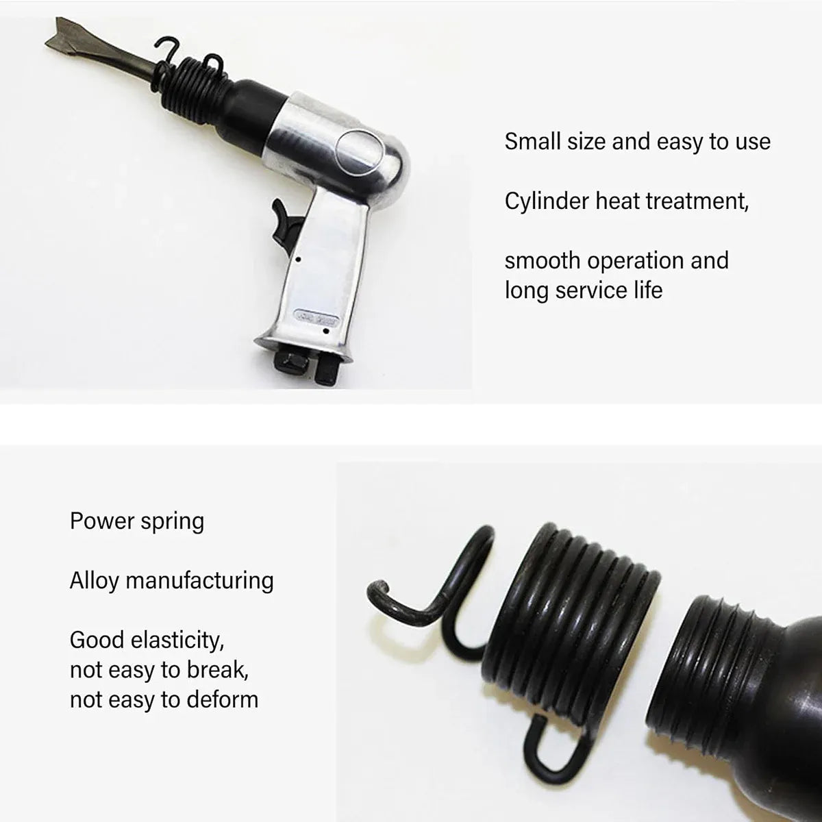 150mm Pneumatic Air Hammer Kit with 4 Chisels Heavy Duty Tool for Workshop Use