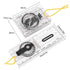 Baseplate Pocket Compass Military Orienteering Hiking Camping Maps Lensatic Army