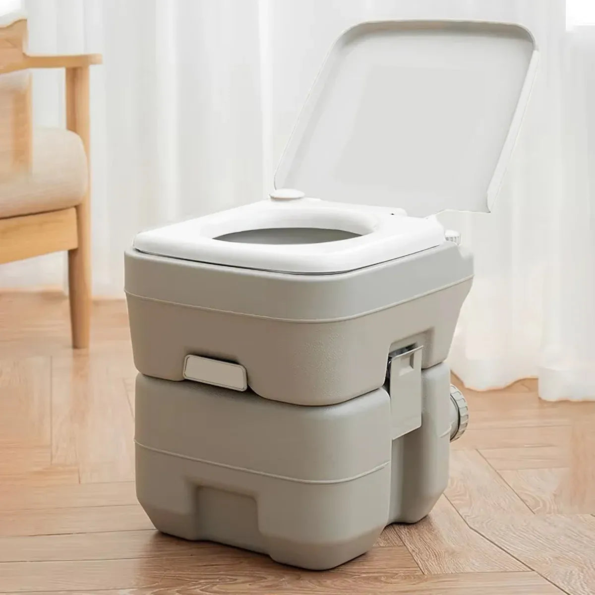 20L Portable Toilet Seat Outdoor Mobile Camping Travel Toilet Compact Easy Clean