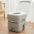 20L Portable Toilet Seat Outdoor Mobile Camping Travel Toilet Compact Easy Clean