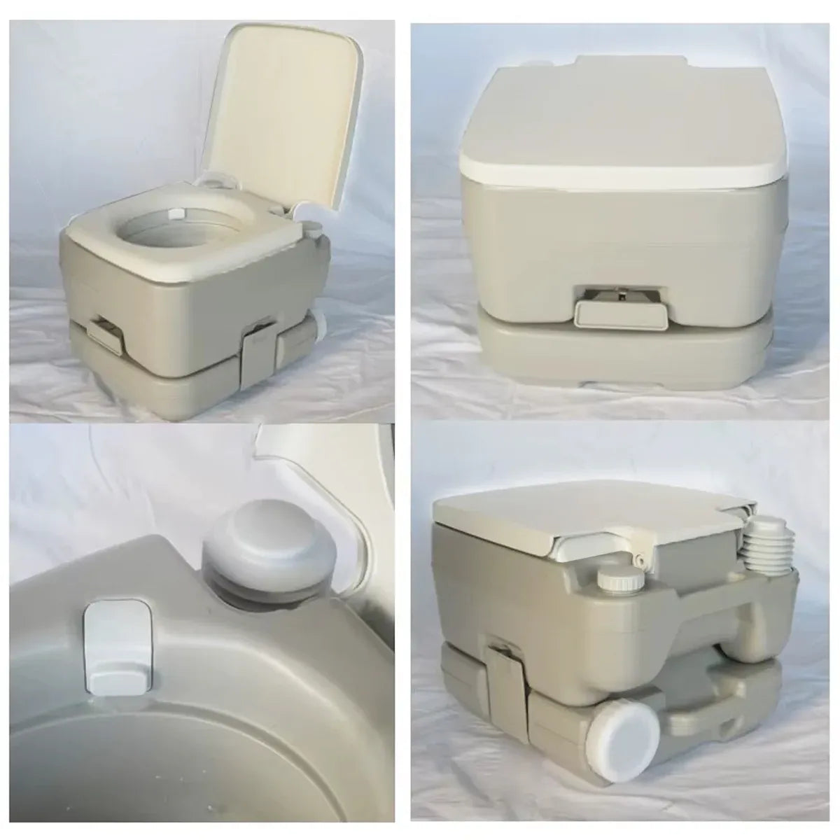 20L Portable Toilet Seat Outdoor Mobile Camping Travel Toilet Compact Easy Clean