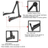 Folding Guitar Stand Pedestal Bracket Guitar Stand Floor Stand Portable Stand