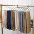 Stainless Steel Multi-Layer Pants Rack Folding Telescopic Anti-Slip Clothes Rack - Black