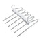 Stainless Steel Multi-Layer Pants Rack Folding Telescopic Anti-Slip Clothes Rack - White