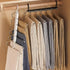 Stainless Steel Multi-Layer Pants Rack Folding Telescopic Anti-Slip Clothes Rack - White