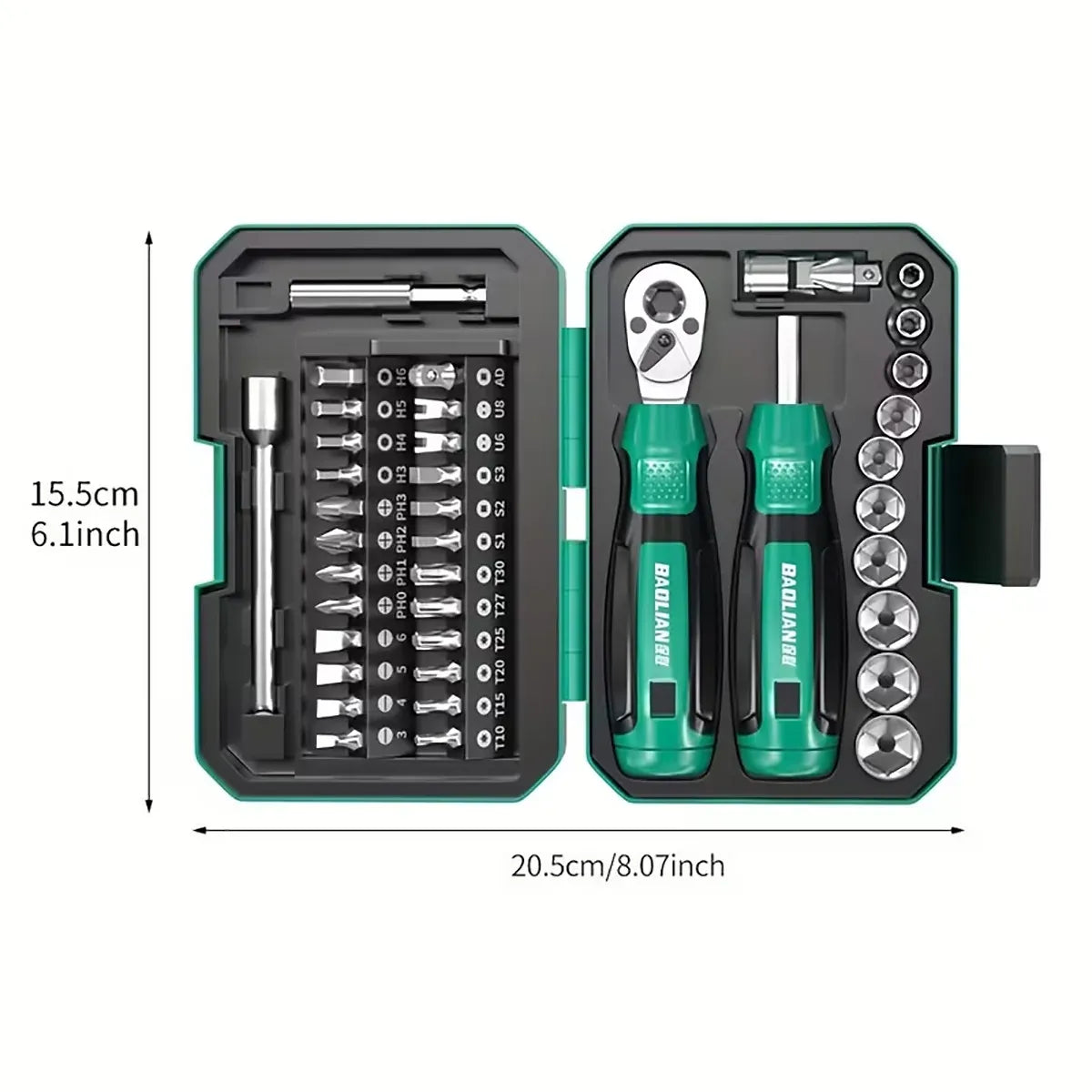 40 in 1 Ratchet Wrench and Screwdriver Kit For Mechanic DIY Car Repair Tool Set