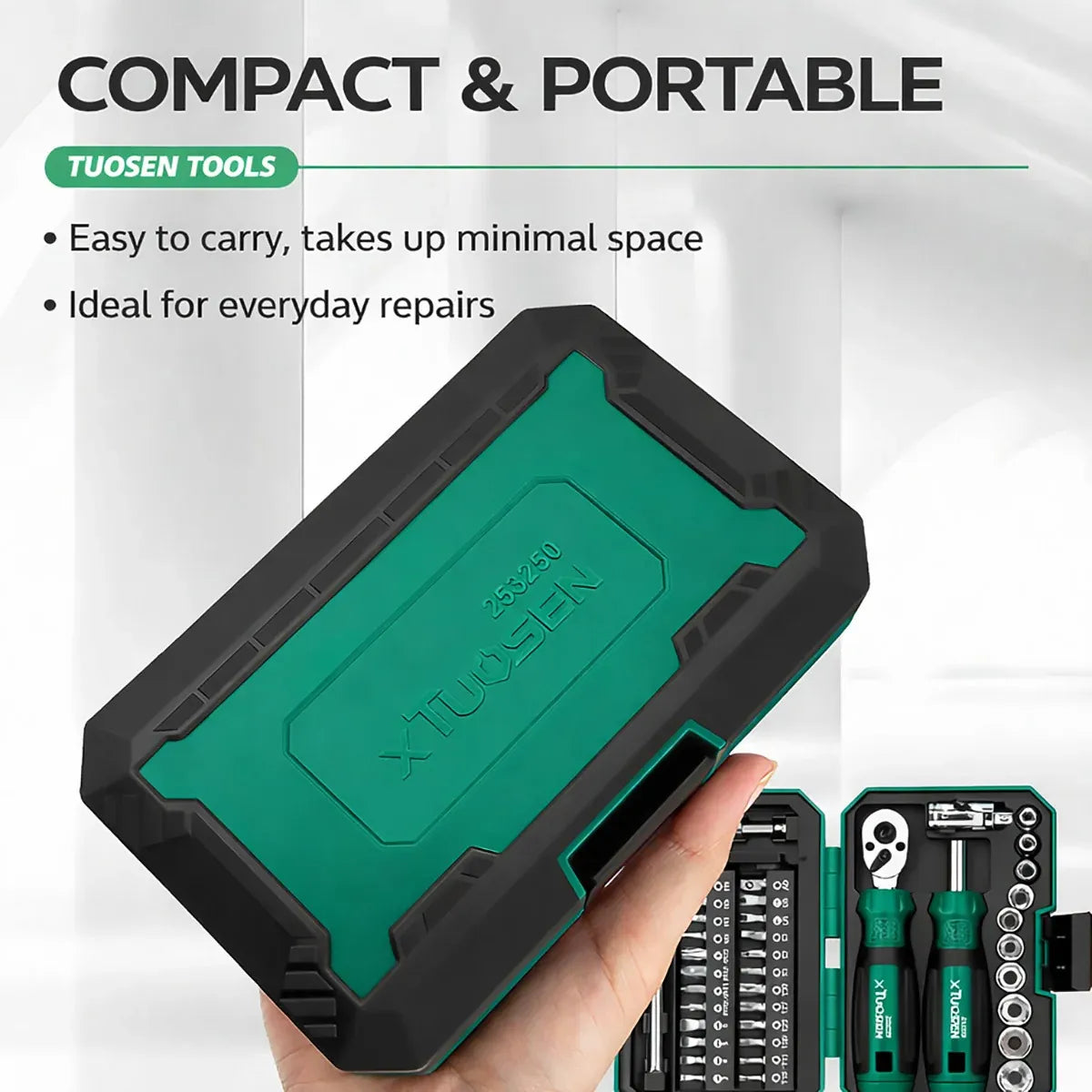 40 in 1 Ratchet Wrench and Screwdriver Kit For Mechanic DIY Car Repair Tool Set