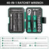 40 in 1 Ratchet Wrench and Screwdriver Kit For Mechanic DIY Car Repair Tool Set