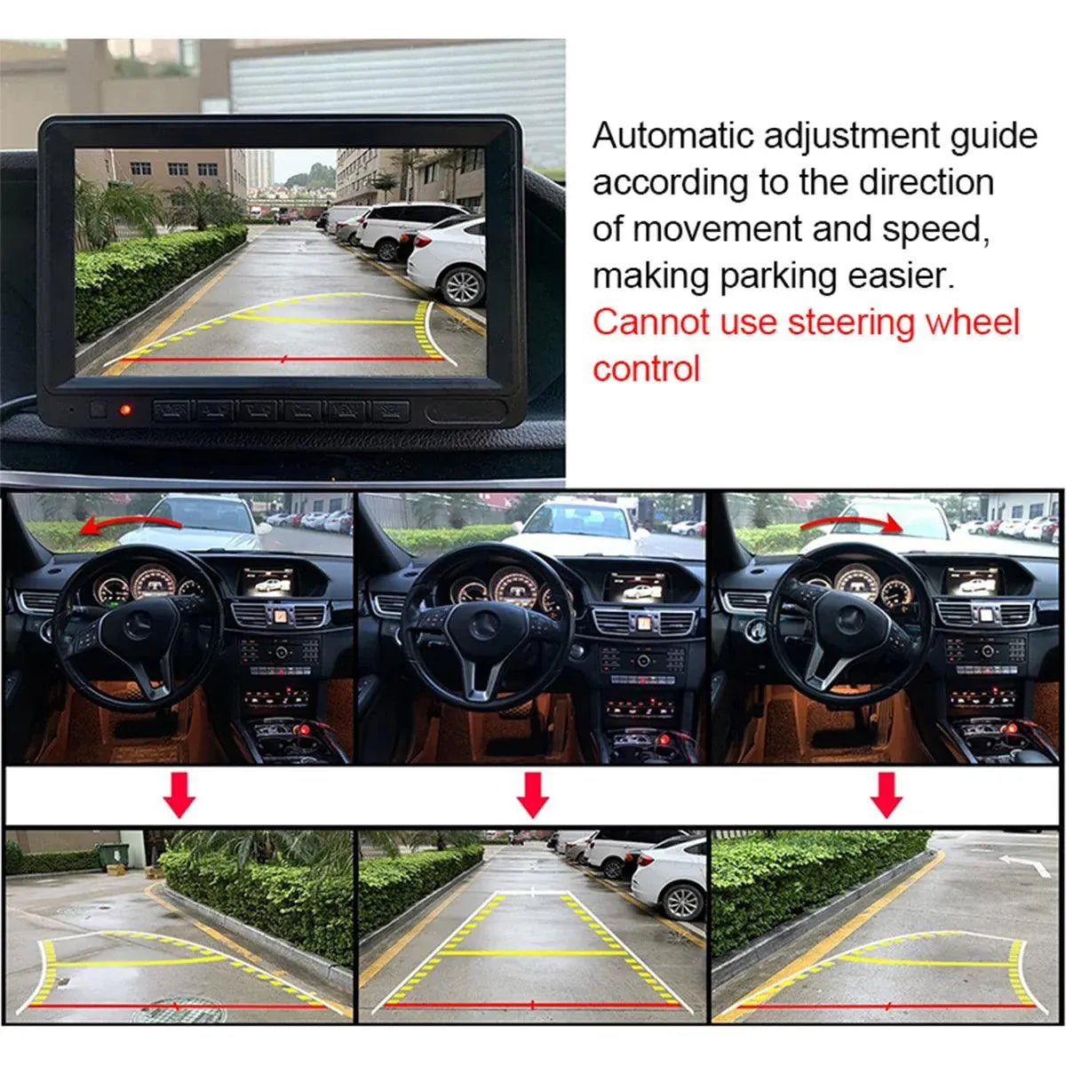 HD Waterproof 170 Degree Car Reverse Camera with Night Vision Parking Assist