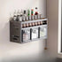 Wall Mounted Kitchen Spice Box Shelf Multifunctional Organiser for Herbs Spices - 3-Grids