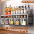 Kitchen Wall Mounted Seasoning Rack Easy Install Space Saving