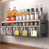 Kitchen Wall Mounted Seasoning Rack Easy Install Space Saving