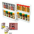 Slide Cabinet Organiser Rack Storage Pantry Kitchen Shelf Spice Jars Can Holder