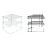 2 Tier Iron Kitchen Spice Rack Countertop Storage Shelf Organiser 22.5cm, Black