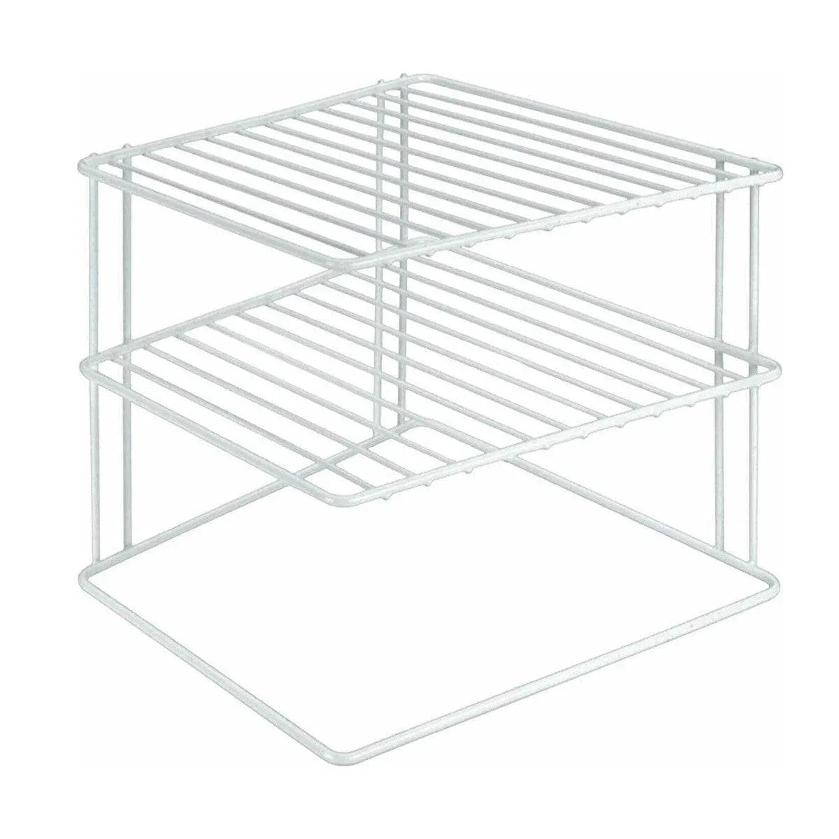 Iron Kitchen Seasoning Rack Kitchenware Storage Shelf Desktop Organizer Home - White