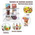 Iron Kitchen Seasoning Rack Kitchenware Storage Shelf Desktop Organizer Home - White