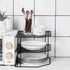Iron Kitchen Seasoning Rack Kitchenware Storage Shelf Desktop Organizer Home - White