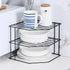 Iron Kitchen Seasoning Rack Kitchenware Storage Shelf Desktop Organizer Home - White