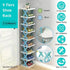 Simple Shoe Rack Home Use Space Saving Clip Storage Organizer Cabinet Stand - Green