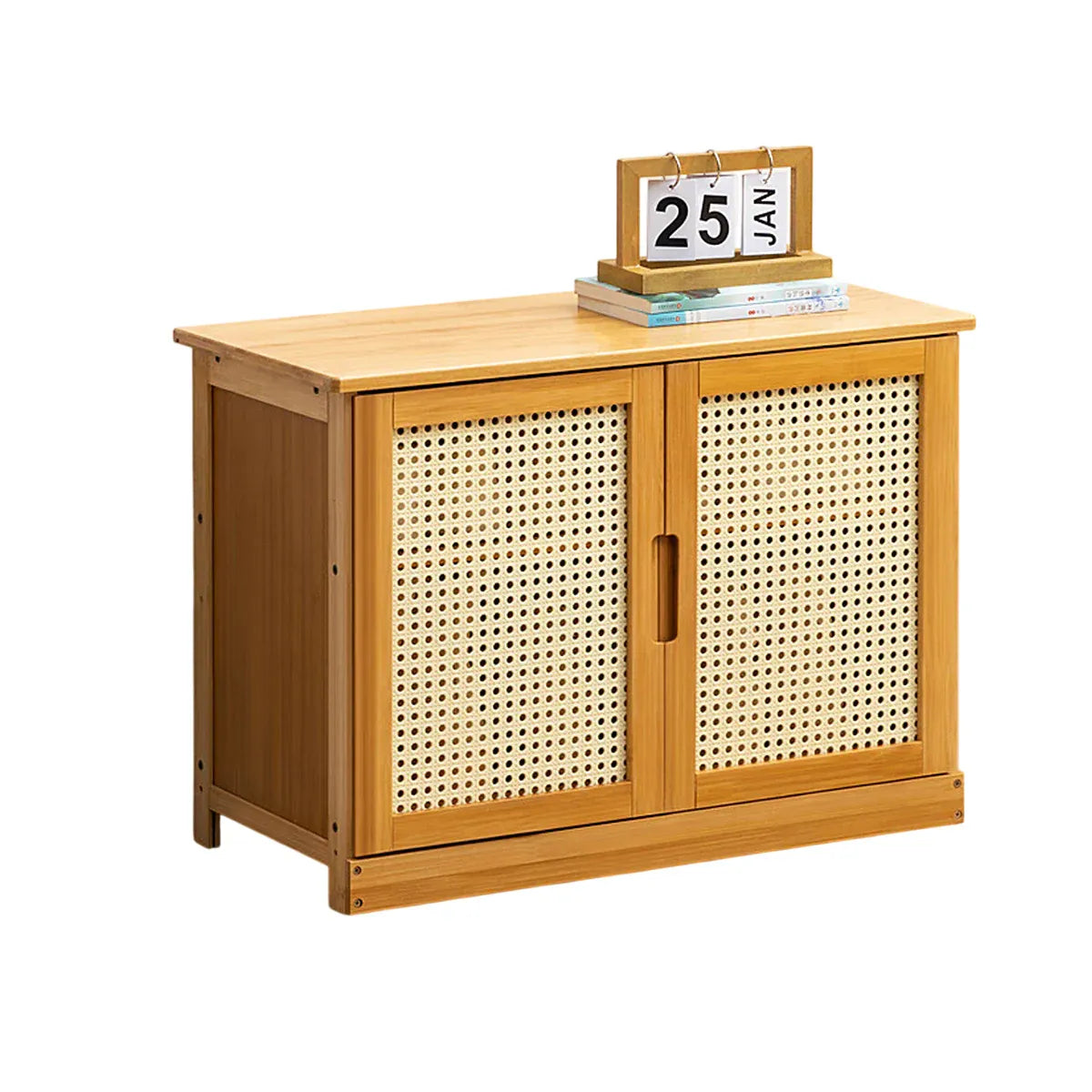 Shoe Changing Cabinet Bamboo Material Space Saving for Entryway Hallway Home Use