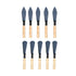 10 Piece Garden Hand Shovel Set, Steel Trowels with Wooden Handles for Planting
