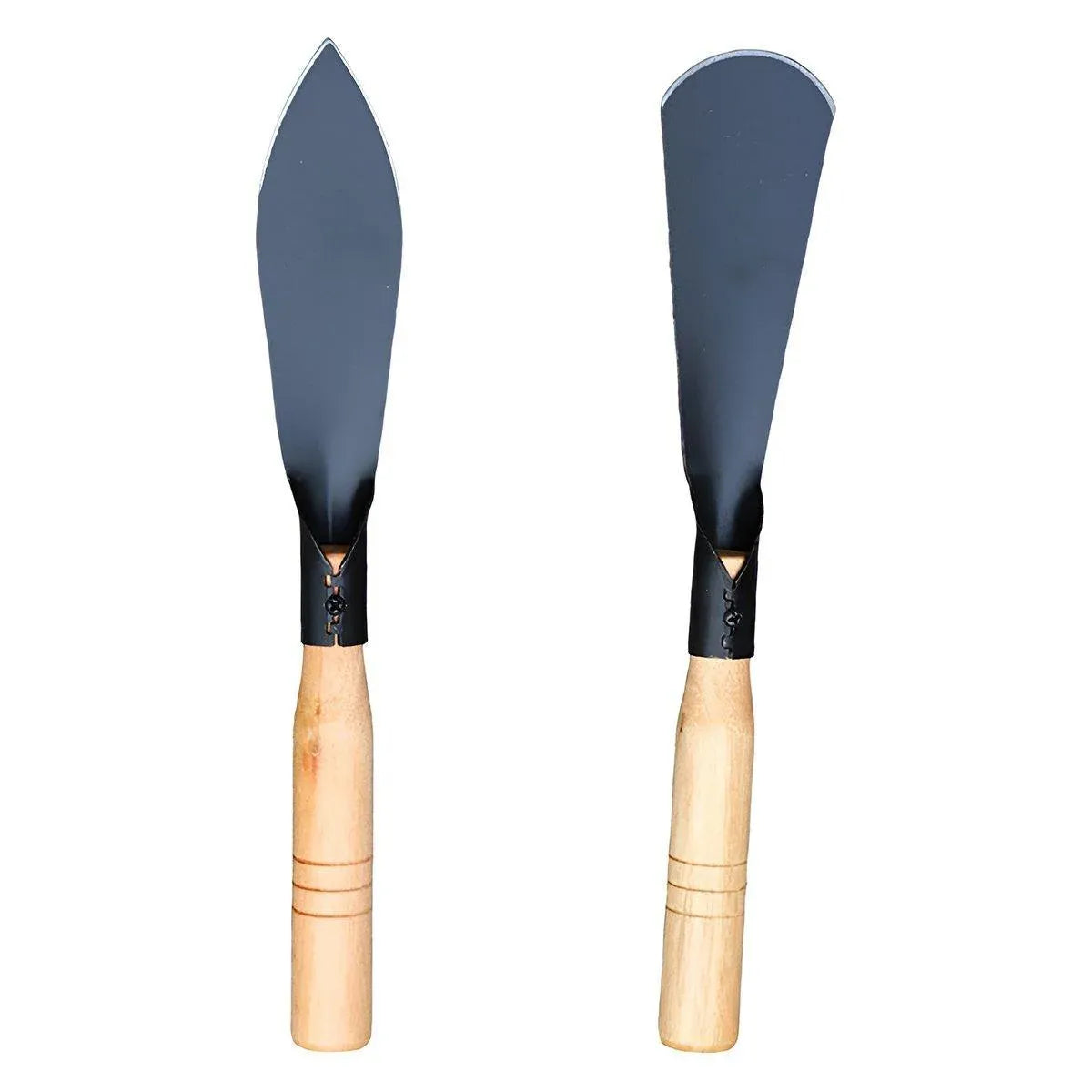 10 Piece Garden Hand Shovel Set, Steel Trowels with Wooden Handles for Planting