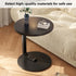 Small Round Coffee Table Simple Sofa Side Table Compact Modern Home Furniture