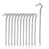 12PCS Heavy Duty Steel Tent Pegs 182mm Camping Ground Stakes for Outdoor Use