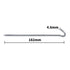 12PCS Heavy Duty Steel Tent Pegs 182mm Camping Ground Stakes for Outdoor Use