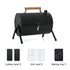 Grillz Charcoal BBQ Portable Grill Camping Barbecue Outdoor Cooking Smoker - White