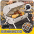Grillz Charcoal BBQ Portable Grill Camping Barbecue Outdoor Cooking Smoker - White