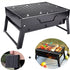 Portable Foldable Charcoal BBQ Grill for Outdoor Camping Picnic and Hibachi Cooking